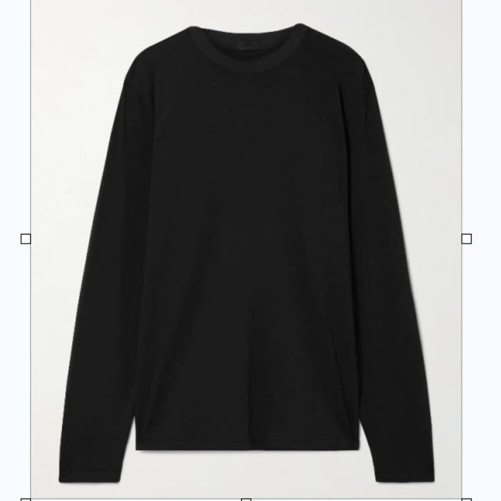Skims stretch-modal and cotton-blend jersey long sleeve T-shirt